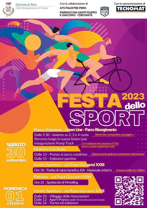 A Pero nel fine settimana torna la festa dello sport: al via la seconda edizione