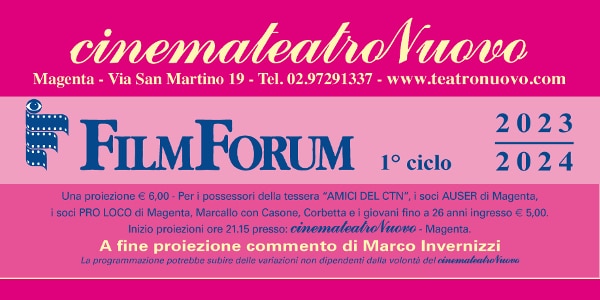 Magenta, il 14 settembre torna FilmForum al Nuovo