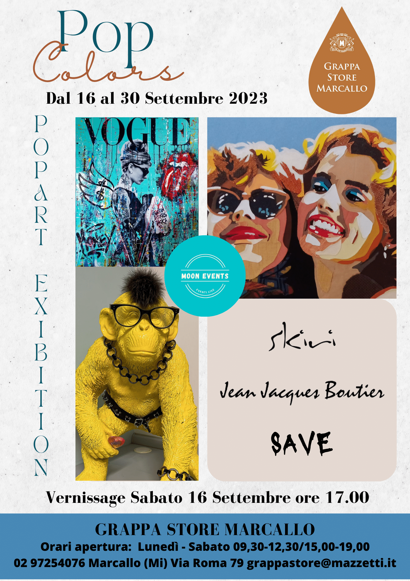 Marcallo, arte ‘pop’ in mostra al Grappa Store Mazzetti d’Altavilla: dal 16 al 30 settembre