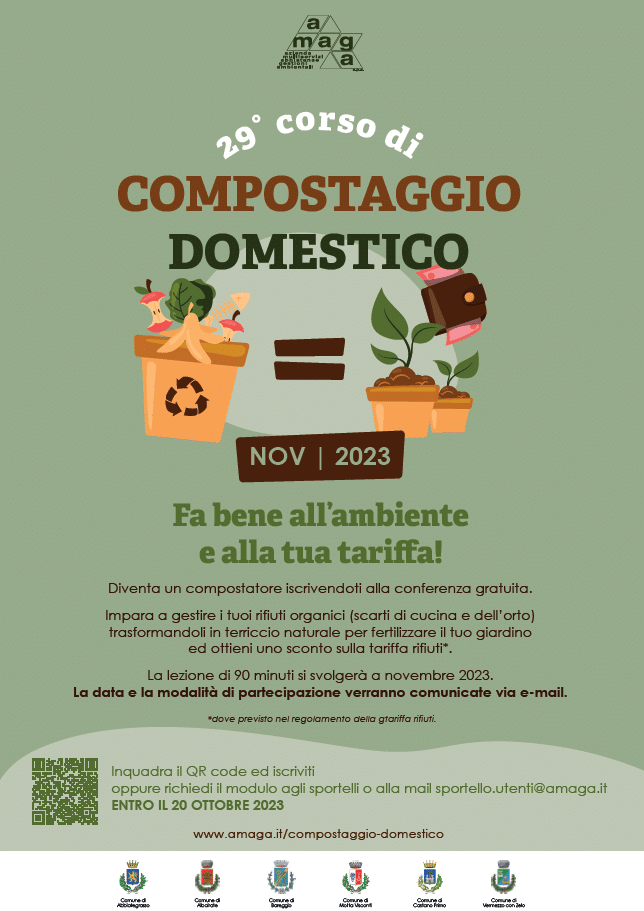 Abbiategrasso, tornano le ‘lezioni’ di compostaggio di Amaga