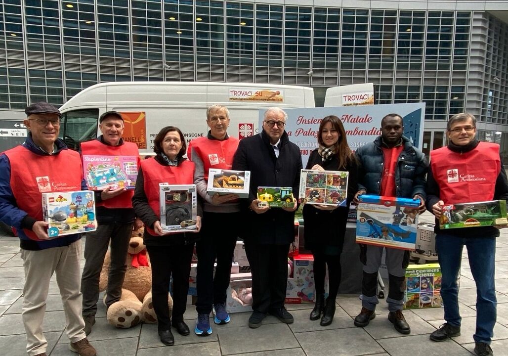 Giocattolo sospeso, con Regione Lombardia e Caritas