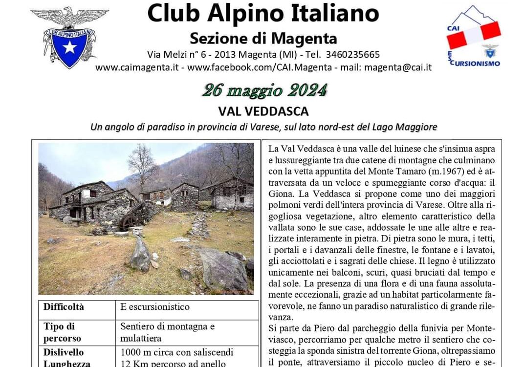 Magenta: due uscite con il CAI