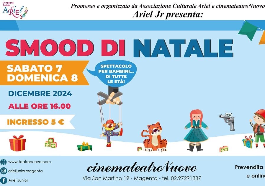 “Smood di Natale” – aperte le prevendite al Cinemateatro Nuovo di Magenta