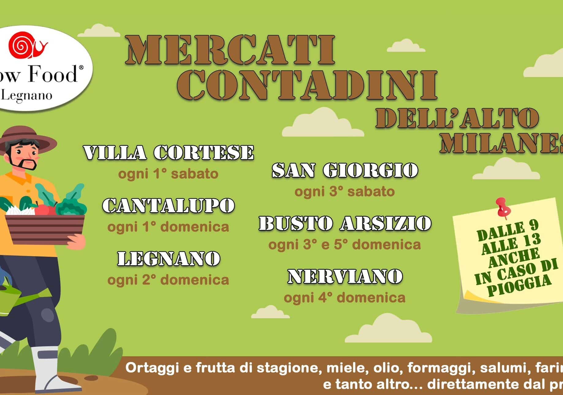 Il Mercato Contadino a Cantalupo  domenica 1 dicembre