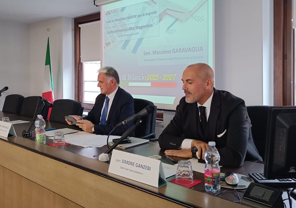 Incontro in Confcommercio Alto Magentino con Massimo Garavaglia