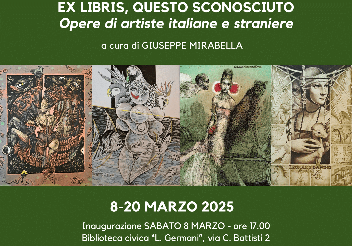 Ad Albairate la mostra Ex Libris per la Giornata Internazionale della Donna