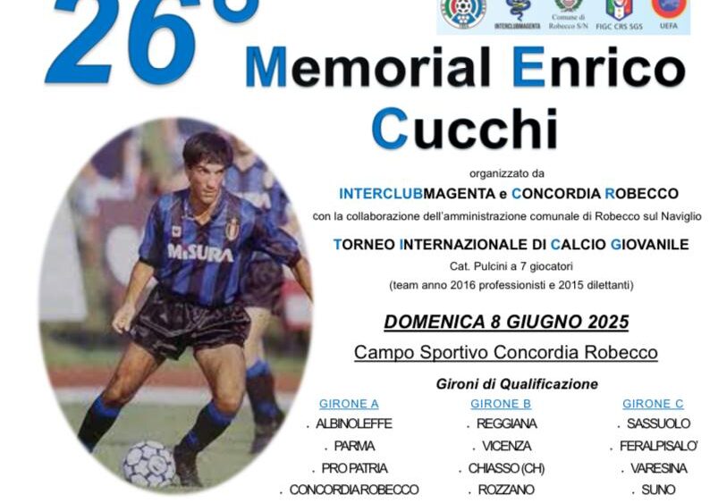 Robecco,  conto alla rovescia per il “Memorial Enrico Cucchi”