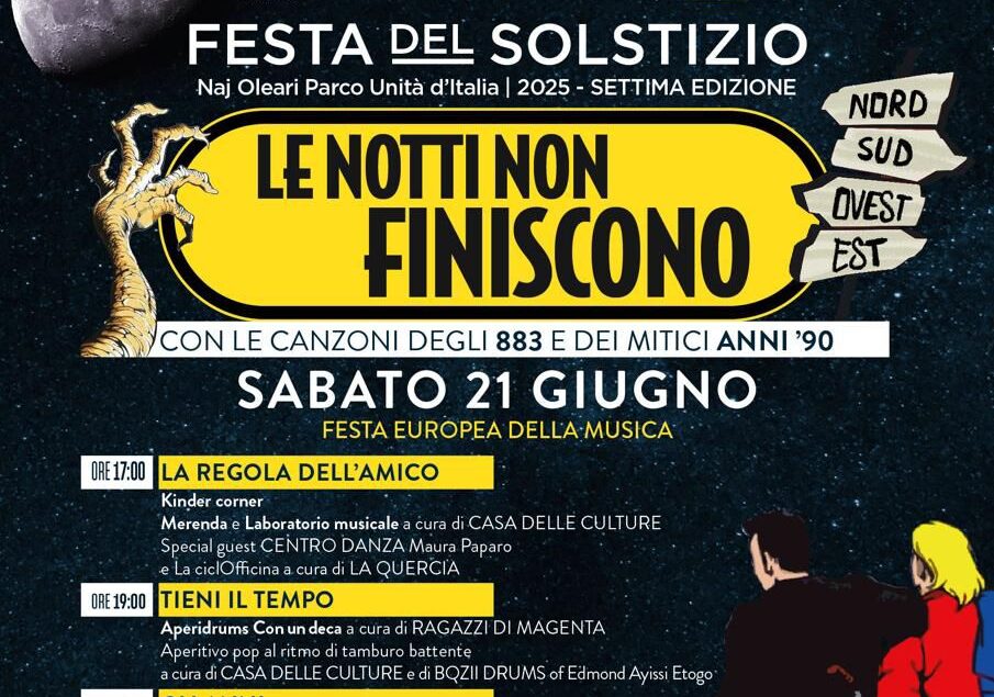 “Le notti non finiscono”. Un viaggio nella musica degli 883 e dei mitici anni ’90 in Villa Naj Oleari