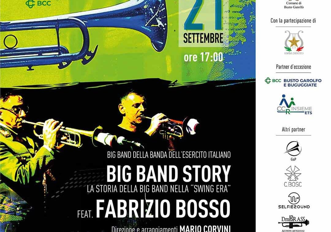 La Big Band dell’Esercito Italiano e Fabrizio Bosso protagonisti a Busto Garolfo il 21 settembre a TromBusto