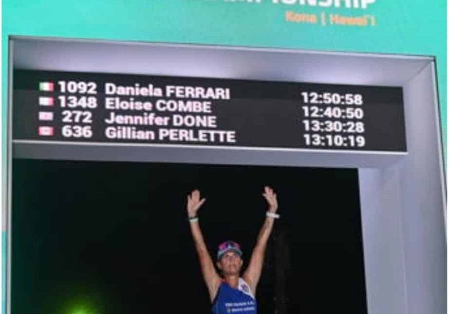Alle finali mondiali di Triathlon alle Hawaii, la magentina Daniela Ferrari ha tagliato il traguardo
