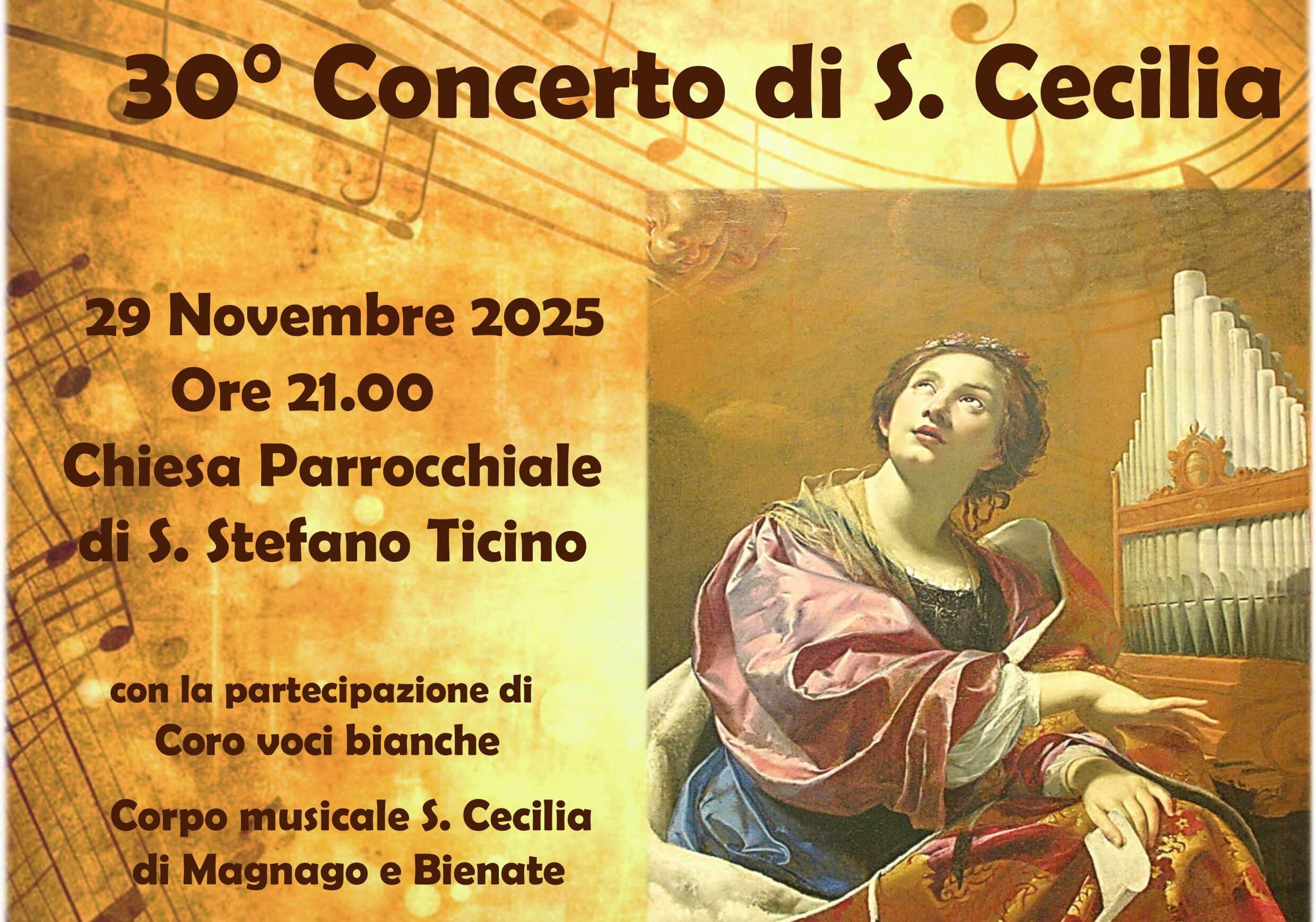 Santo Stefano Ticino: 30° Concerto di Santa Cecilia