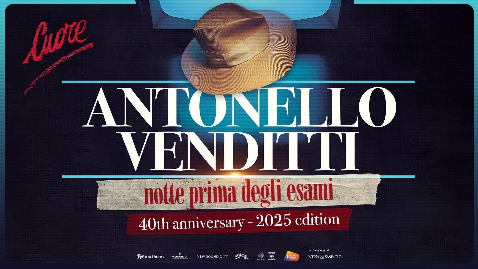Venditti, via al tour nei palasport: martedì 25 al Forum di Assago