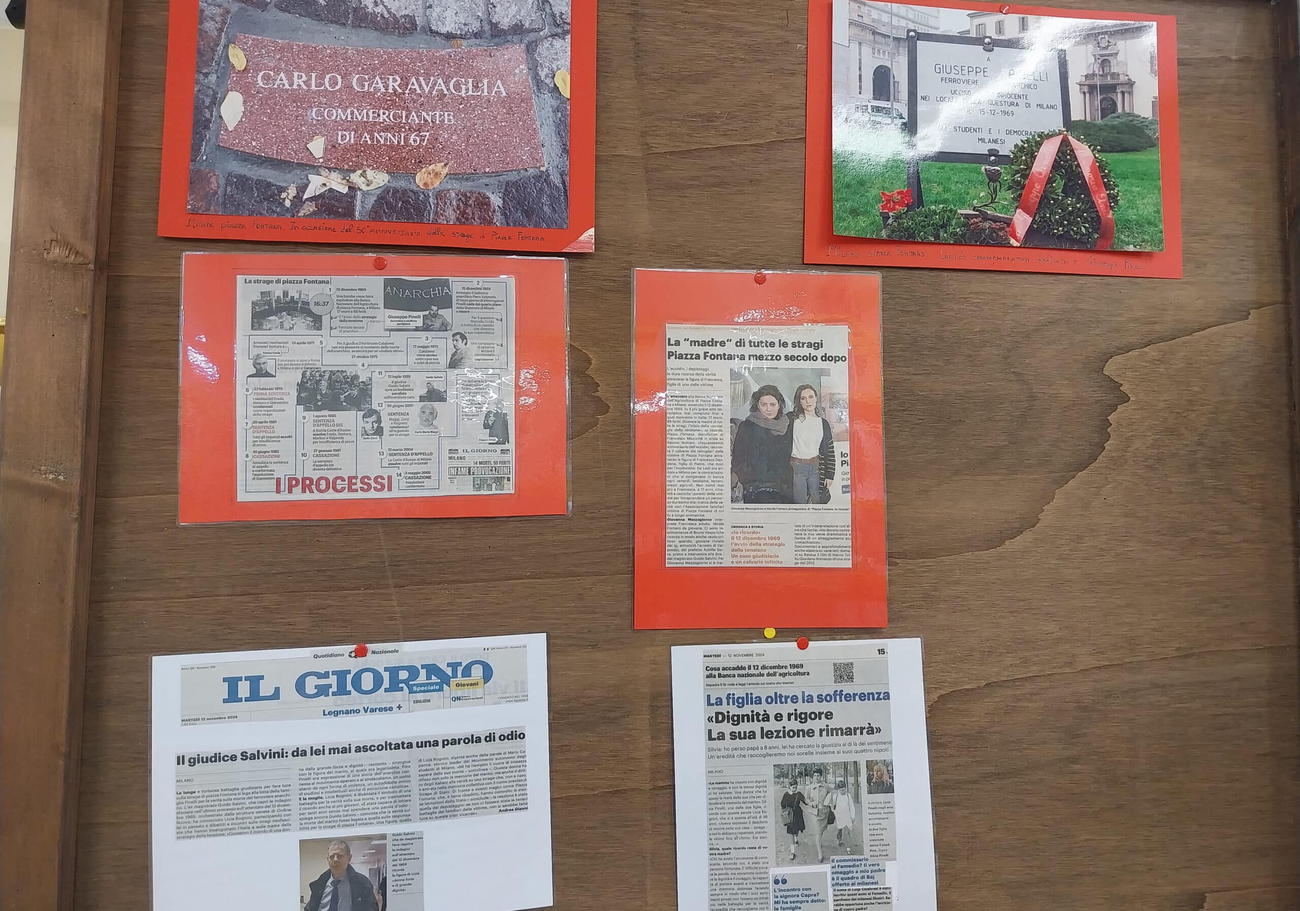 A Mesero la mostra in ricordo della strage di Piazza Fontana