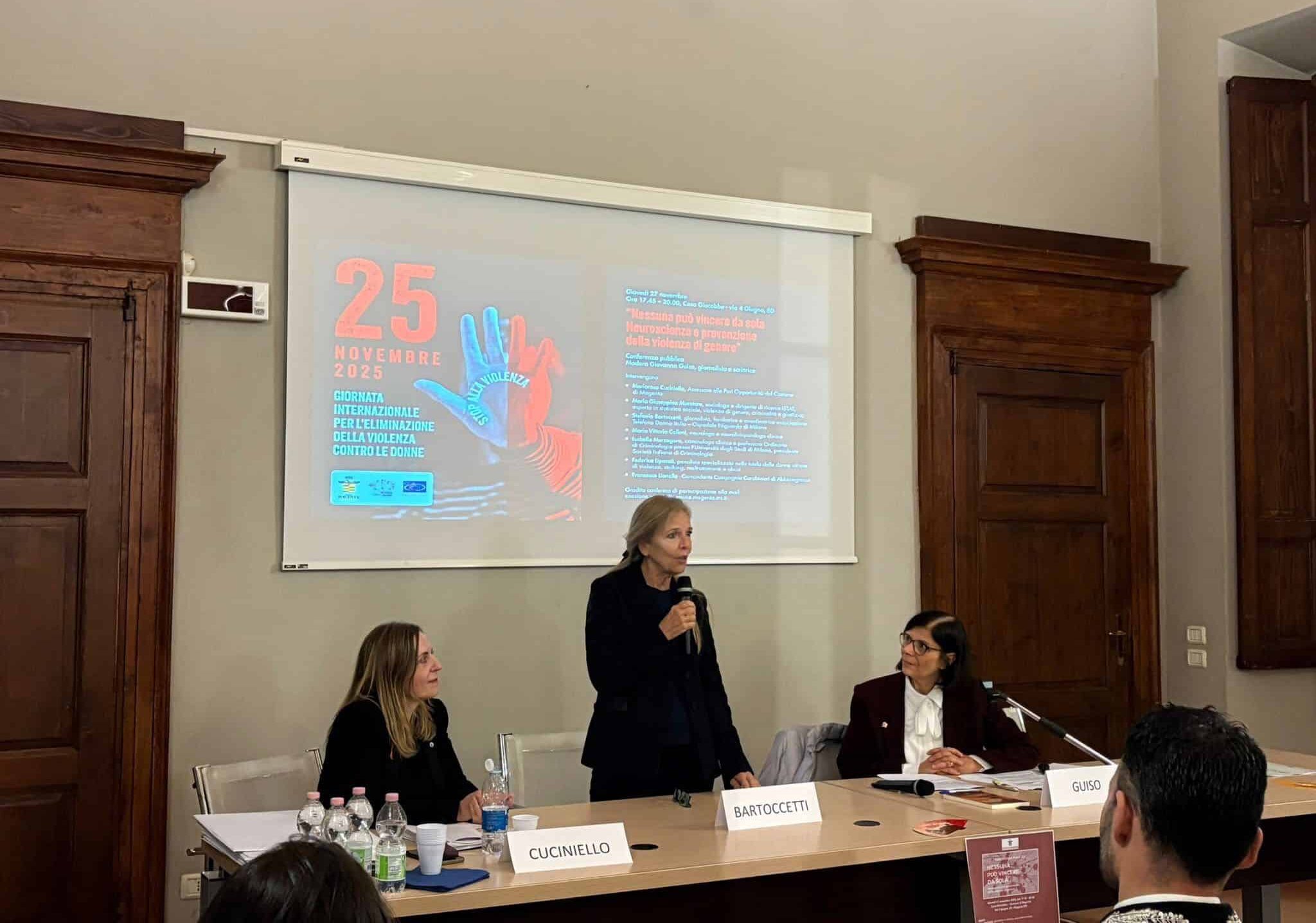Magenta. “Nessuna può vincere da sola – Neuroscienze e prevenzione della violenza di genere”