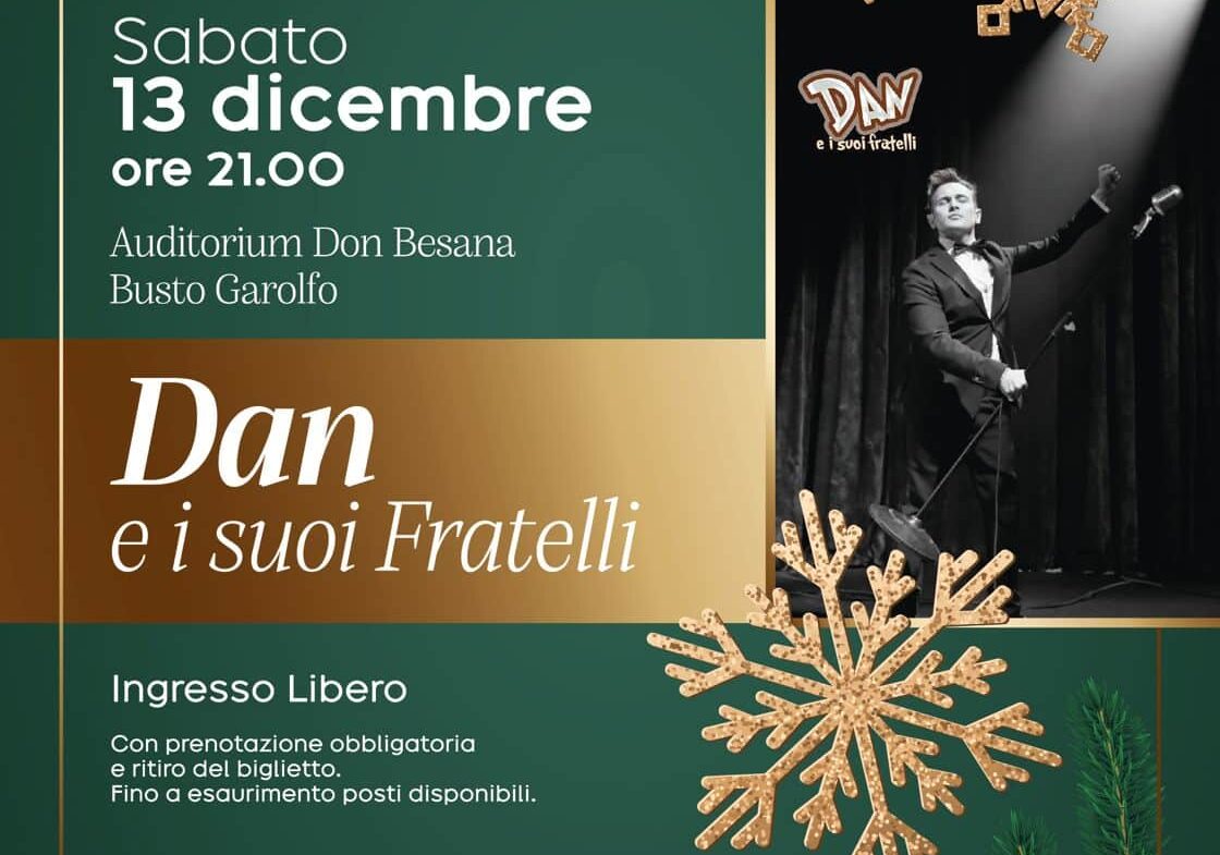Il Natale a ritmo di rock’n’roll: Dan e i suoi Fratelli in concerto a Busto Garolfo