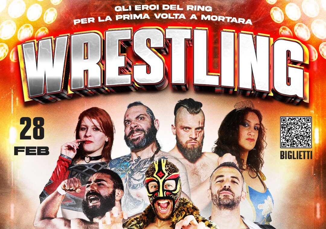 Lo spettacolo degli eroi del wrestling arriva a Mortara, sabato 28