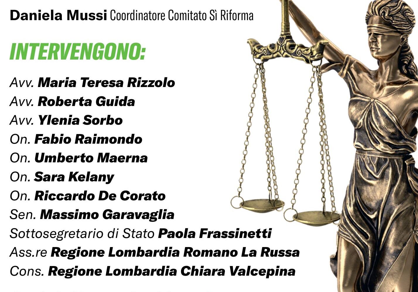 Comitato Si’ Riforma del Magentino: evento di chiusura a Santo Stefano Ticino