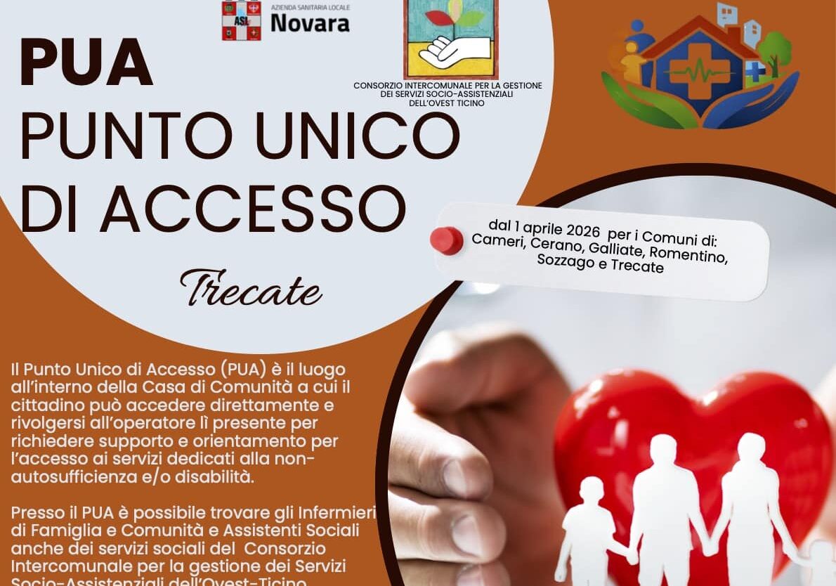 Salute. CISA Ovest Ticino: nuove sedi dei punti unici di accesso a Biandrate e Trecate