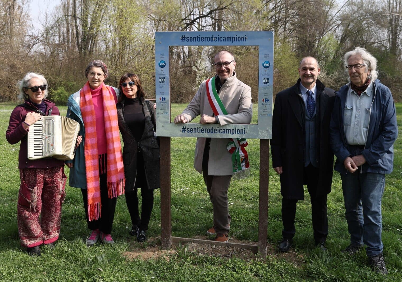 Inaugurato a Trezzano sul Naviglio il Sentiero dei Campioni