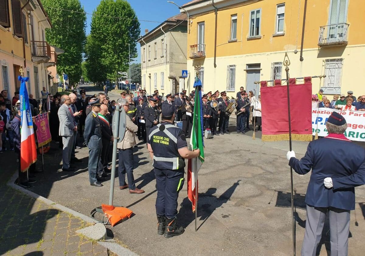 Magenta celebra il 25 Aprile: corteo cittadino nei luoghi simbolo della Resistenza