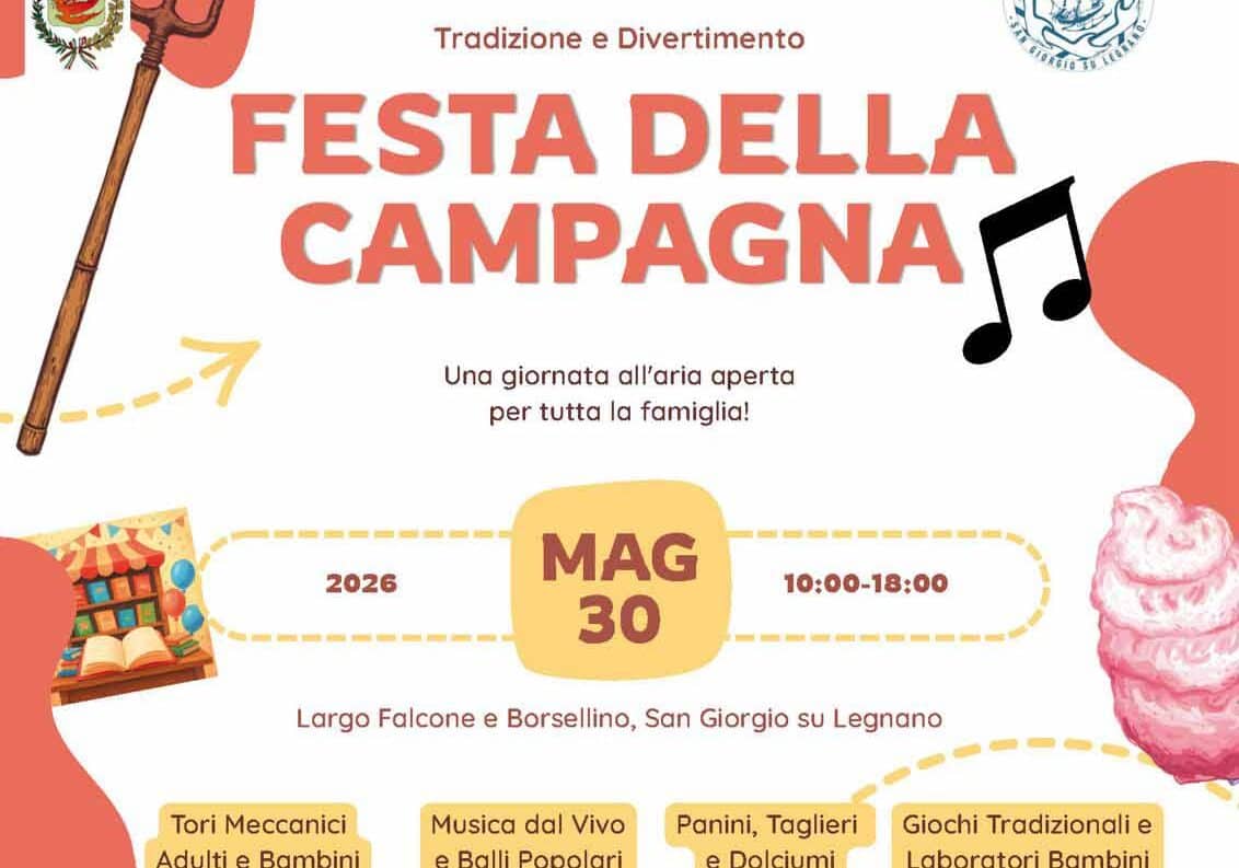 Festa della Campagna con giochi e balli tradizionali, tori meccanici e buon cibo a San Giorgio su Legnano il 30 maggio