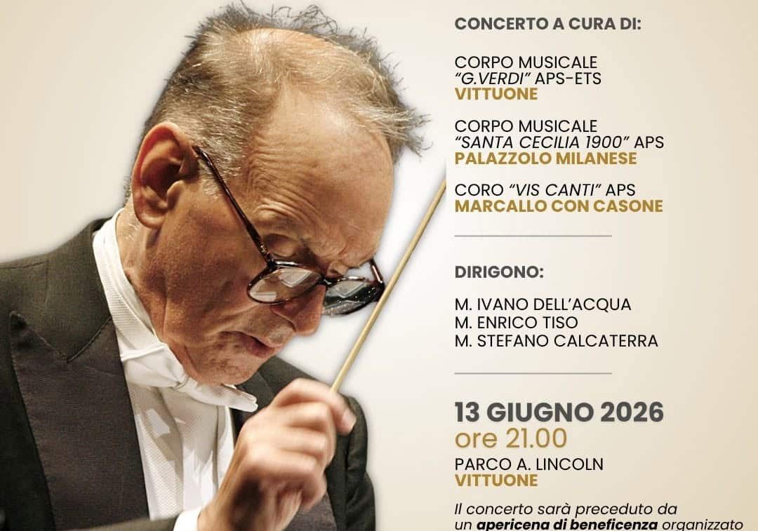 “C’era una volta Ennio Morricone”: sabato concerto al Parco Lincoln di Vittuone