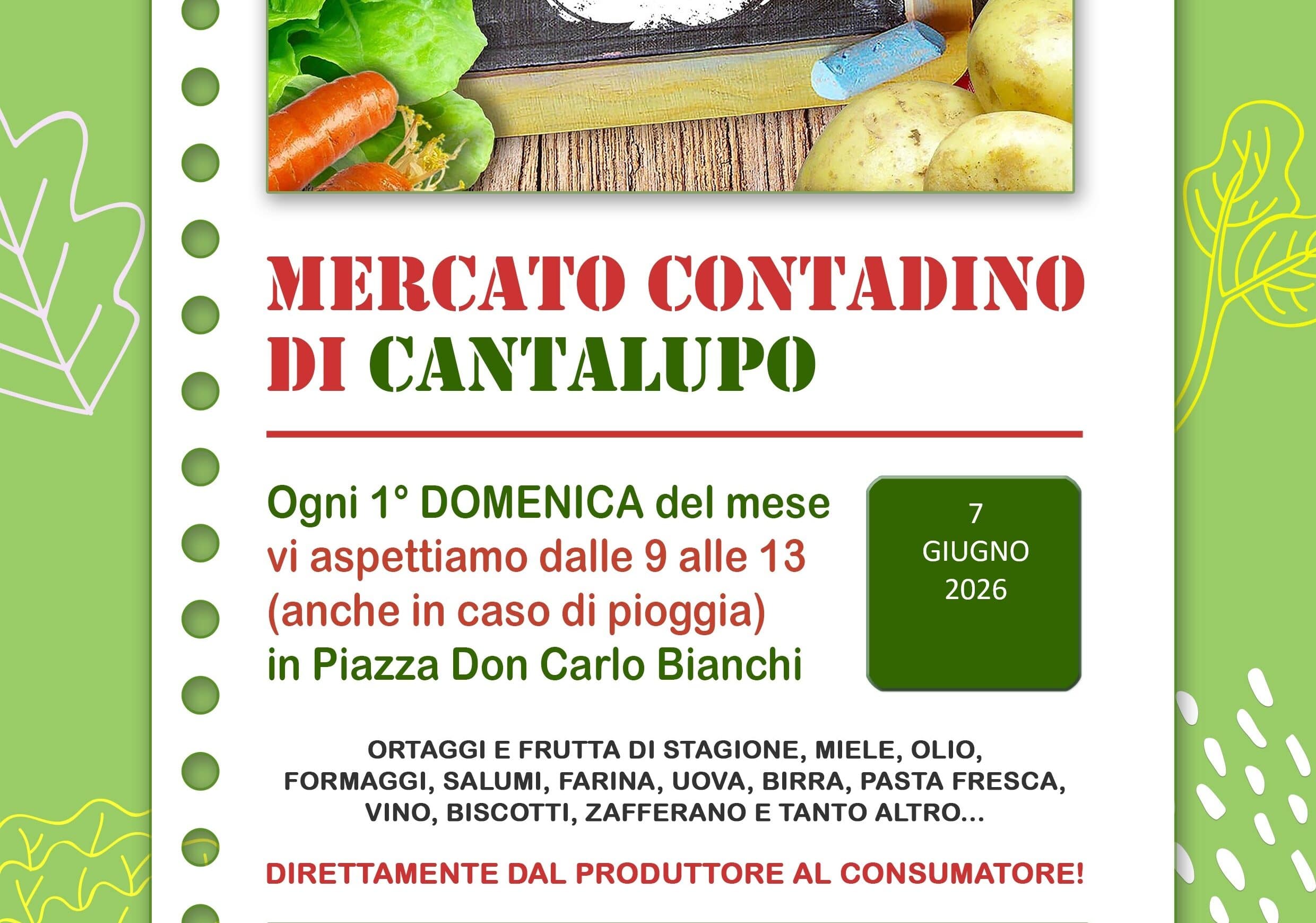 Il Mercato Contadino a Cantalupo domenica 7 giugno