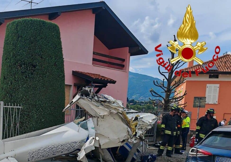 Aereo da turismo precipita nella Bergamasca, un morto e un ferito grave
