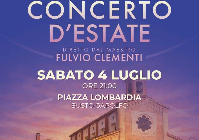 Busto Garolfo: cinquanta musicisti per il Concerto d’Estate della Banda Santa Cecilia