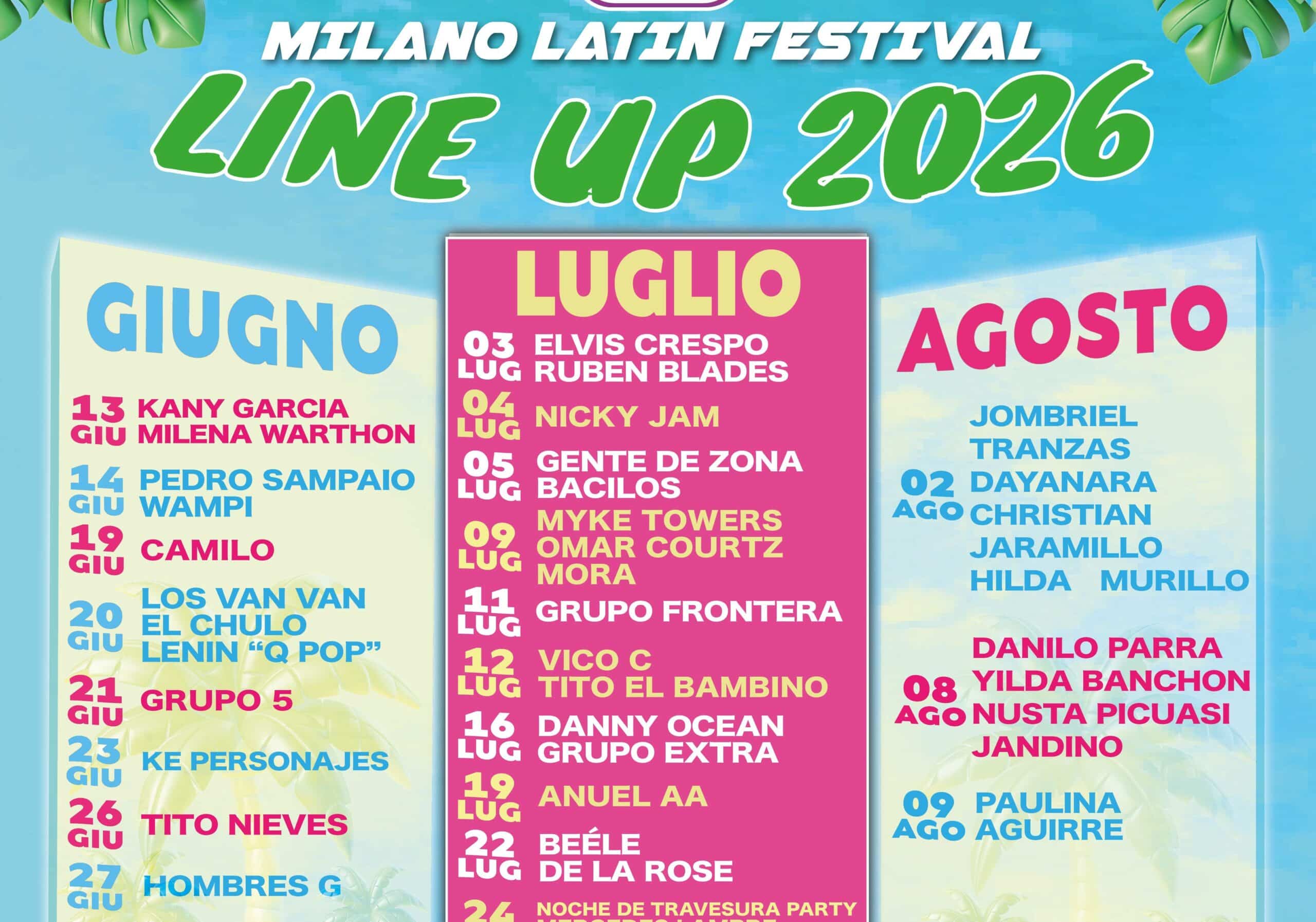 Milano Latin Festival: tre grandi appuntamenti sul palco del Mind Live Theatre