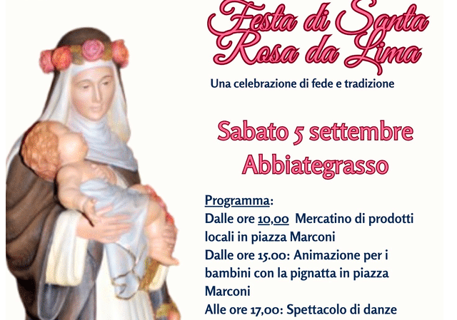 Abbiategrasso: celebrazione di Santa Rosa da Lima
