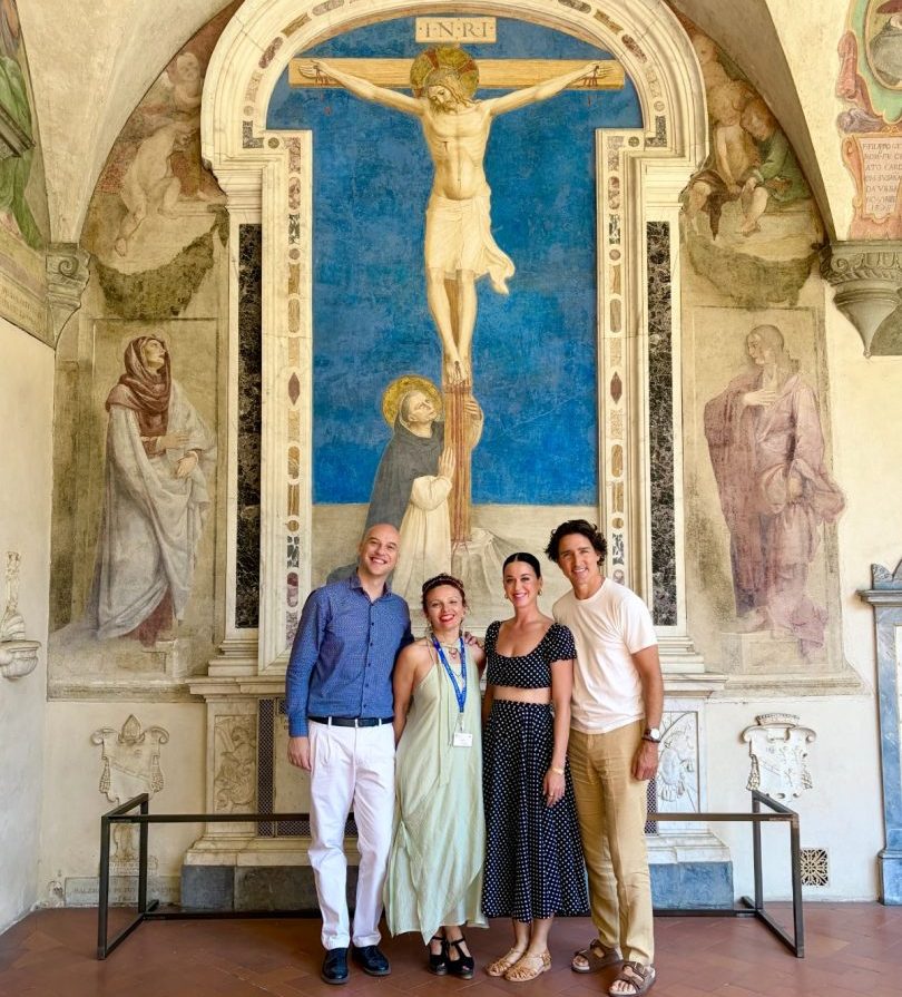 Katy Perry e Justin Trudeau in visita al Museo di San Marco a Firenze