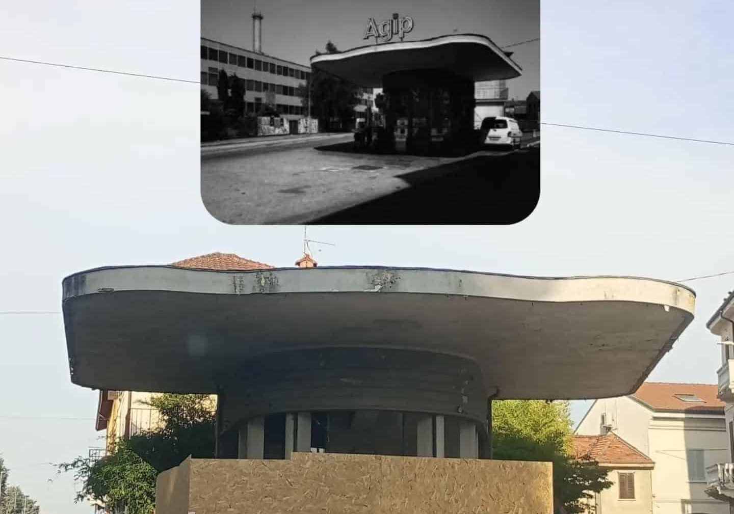 Magenta, l’ex distributore Agip di via Milano torna a nuova vita: nascerà un bar esclusivo?