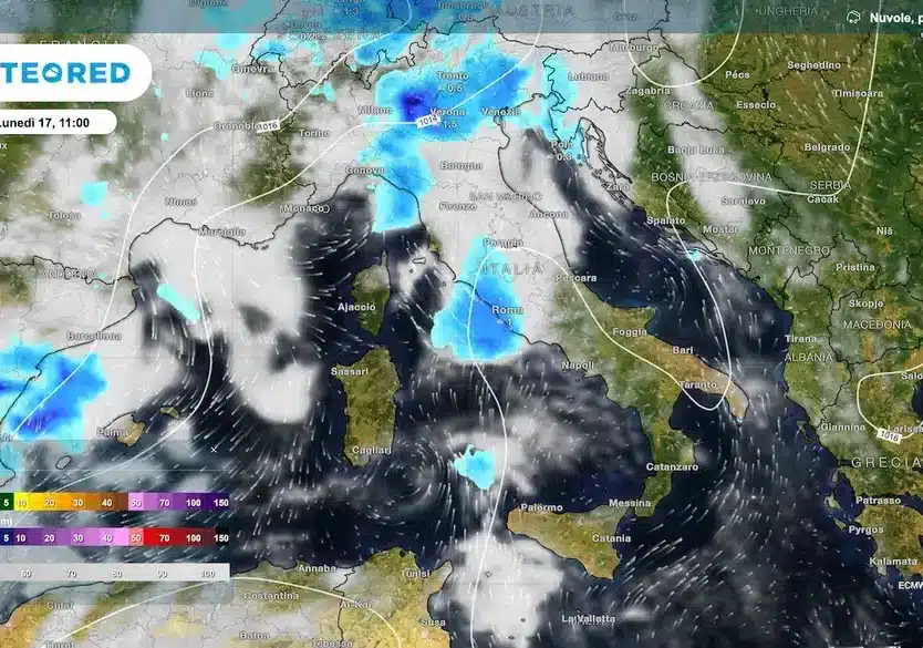 Meteo, svolta sull’Italia: in arrivo 4 giorni di forti temporali per il getto polare
