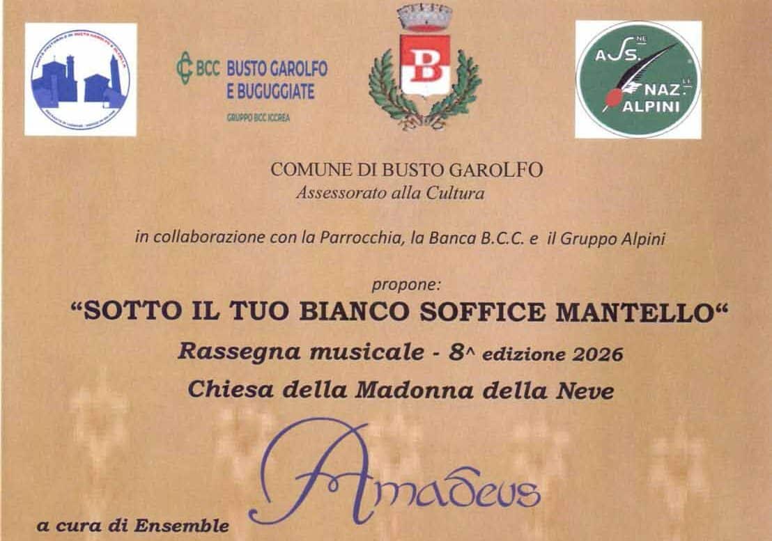 A Busto Garolfo “La musica di Dio”: arie sacre per voci e organo nella chiesa della Madonna della Neve il 10 settembre