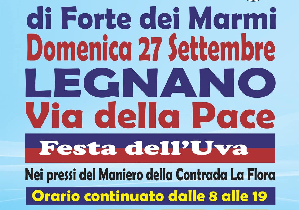 L’originale Consorzio de Gli Ambulanti di Forte dei Marmi® a LEGNANO per la Festa dell’Uva