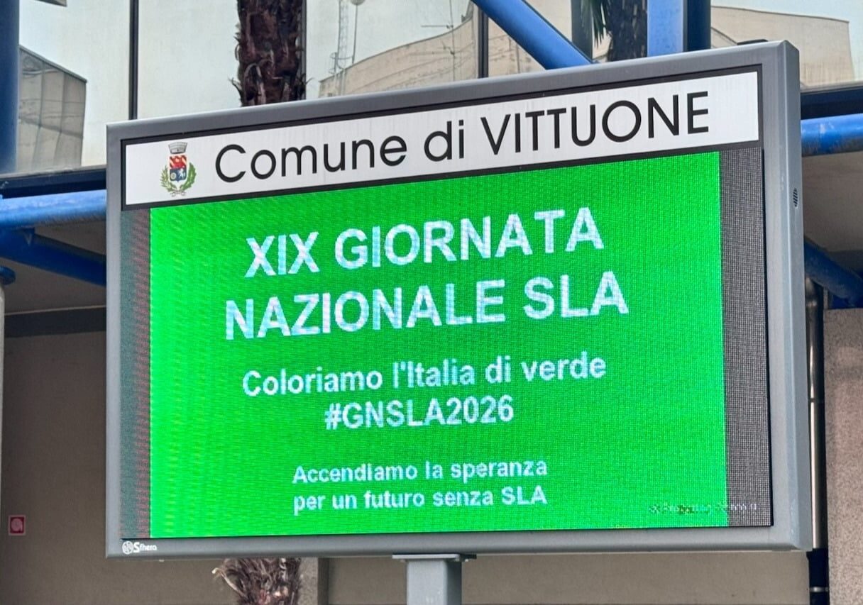 Vittuone si illumina di verde per la Giornata Nazionale SLA: il Comune aderisce all’iniziativa di AISLA