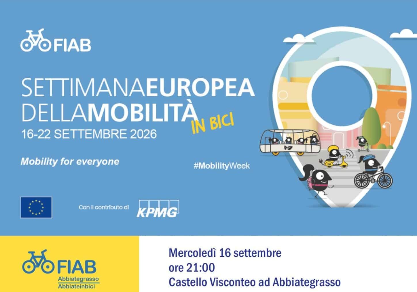 Le iniziative di “FIAB ABBIATEinBICI” per la Settimana Europea della Mobilità