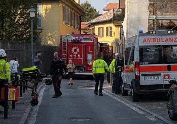 Vimodrone: sviene per incendio in casa, carabiniere entra e lo salva