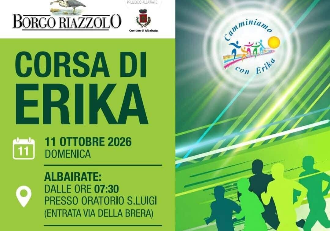 Albairate, la corsa di Erika: undici anni di amicizia, memoria e solidarietà