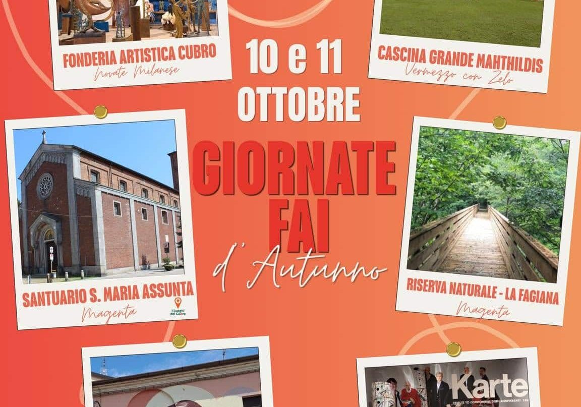 Giornate d’Autunno FAI 2026, tutti gli appuntamenti tra Est Ticino e Territorio